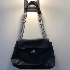 GUESS Los Angeles Satchel Dark Grey woman’s handbag